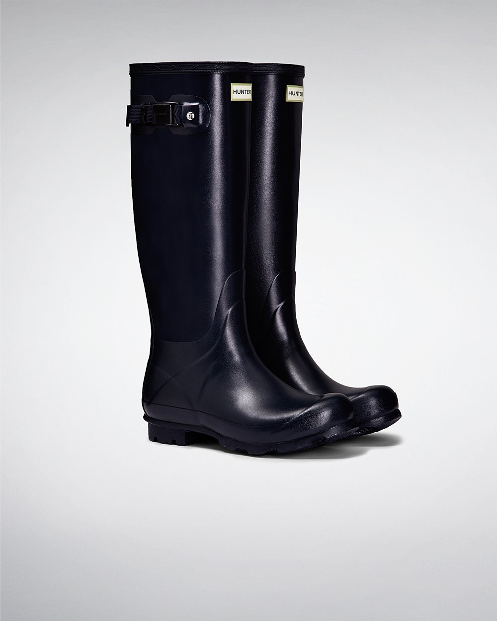 Women Hunter Norris Field | Tall Rain Boots Navy | NZ-46031-PIVG